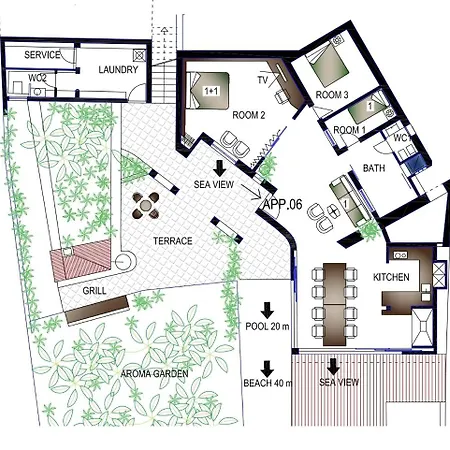 Bella Vista House Apartments, Hot Pool And Jacuzzi Trogir